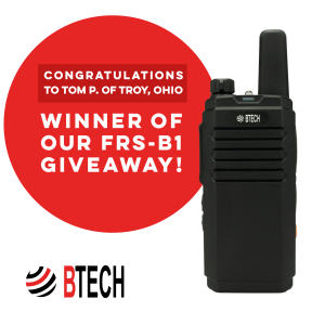 FRS-B1 Giveaway winner, Tom P