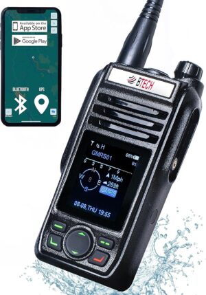 BTECH GMRS-PRO IP67 Submersible Radio, Bluetooth, App Programmable GMRS Mobile Radio