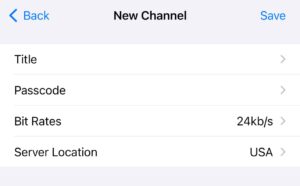 New network BTECH GMRS Programmer group settings page