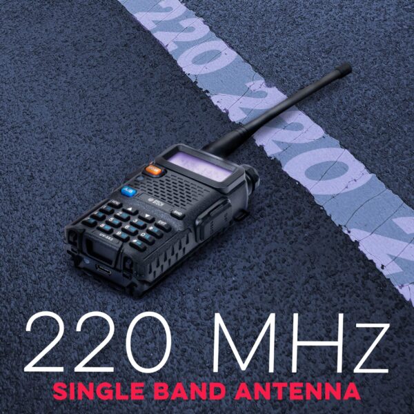 Baofeng UV-5RX3 Tri-Band Portable Two-Way Radio – 2m/1.25m/70cm – With 2 Antennas