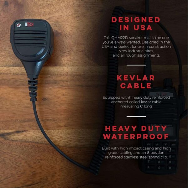 QHM22D Dual PTT Speaker Mic ‣ BaoFeng Tech & BTECH Radios
