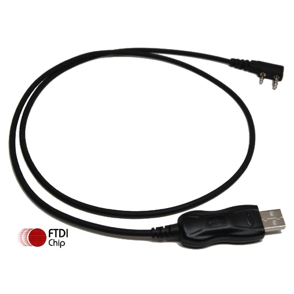 USB Two Way Programming Cable For BAOFENG UV-5R 3R Plus UV89 Wanhua Kenwood Radio Walkie Talkie 1 Meter 3ft Lead With Driver CD