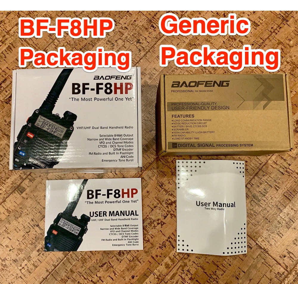BF-F8HP and Generic Packaging