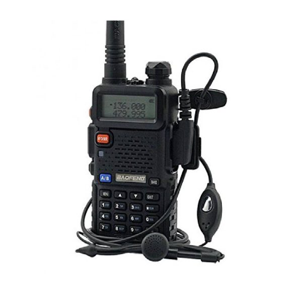Baofeng UV-5R UHF/VHF 136-174/400-480 MHz Dual-Band CTCSS/DCS FM Transceiver Ham Amateur Radio walkie talkies with Headsets 2 Way Radio Long Range Black 10 Pack