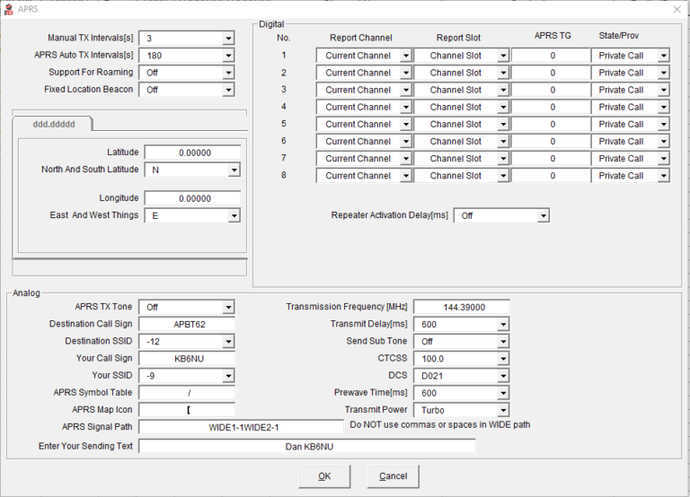 New firmware adds analog APRS to the DMR-6X2 handheld radio - BaoFeng ...