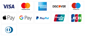 Payment Options Accepted: Visa, Mastercard, American Express, Discover, Maestro, Apple Pay, Google Pay, PayPal, JCB, Diners Card, Union Pay