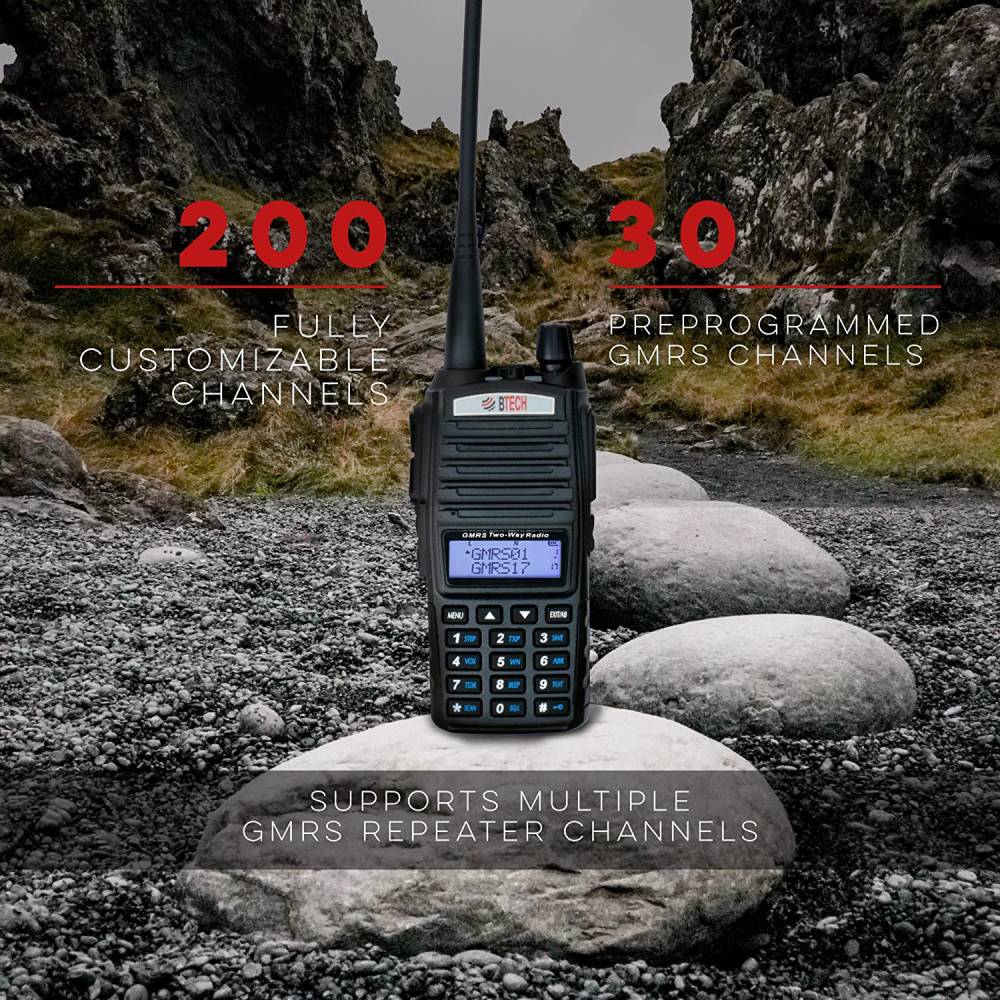 BTECH GMRS-PRO 5W GPS, Bluetooth, App Programmable GMRS Mobile Radio -  BaoFeng Radios