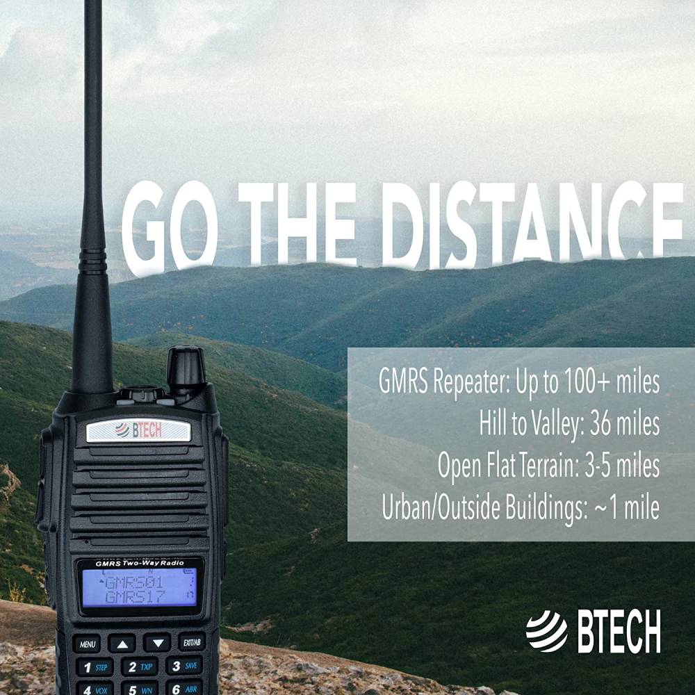 BTECH GMRS-PRO 5W GPS, Bluetooth, App Programmable GMRS Mobile Radio -  BaoFeng Radios