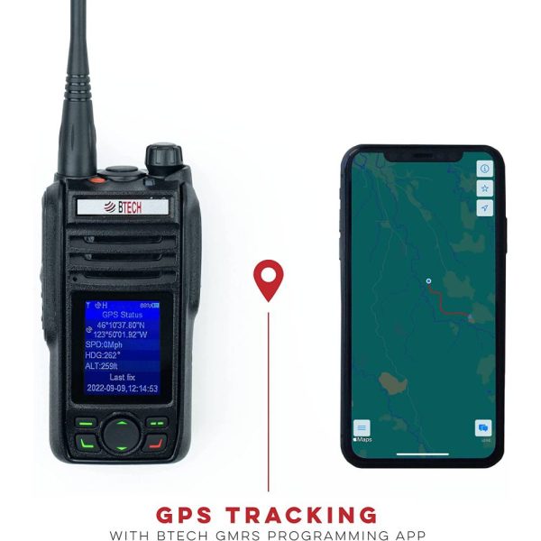 Gronden zwavel Onderwijs BTECH GMRS-PRO 5W GPS, Bluetooth, App Programmable GMRS Mobile Radio -  BaoFeng Radios