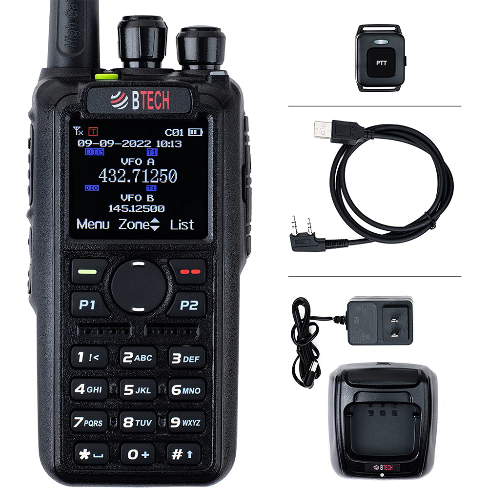 BaoFeng UV-82C Dual-Band 136-174/400-520 MHz FM Ham Two-Way Radio,  Transceiver, HT with Battery, Earpiece, Antenna, Charger