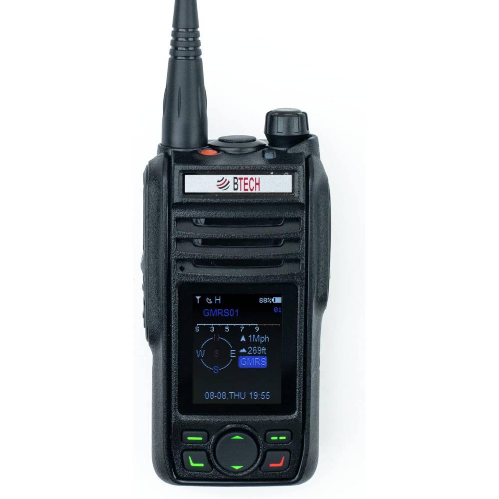 BTECH GMRS-PRO 5W GPS, Bluetooth, App Programmable GMRS Mobile