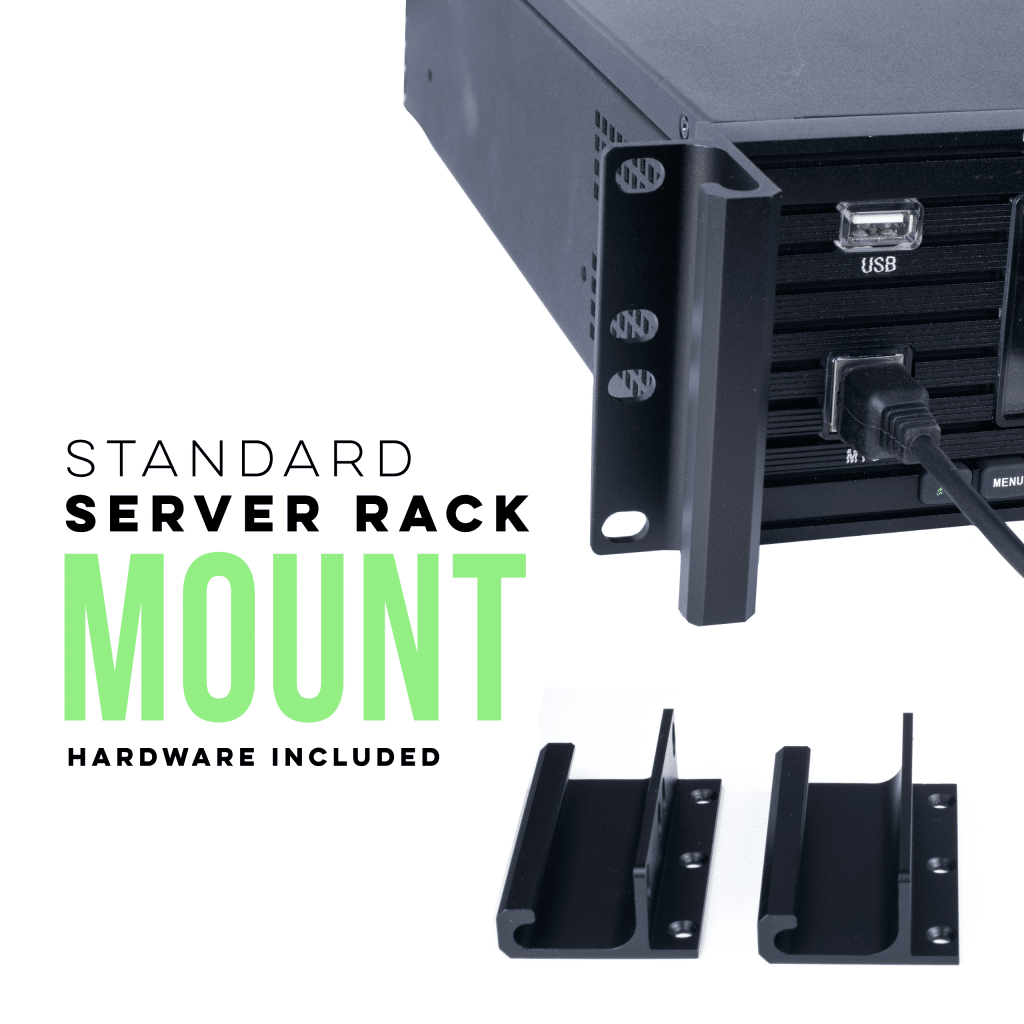 Included GMRS-RPT50 brackets for installation in a standard 19-inch equipment rack