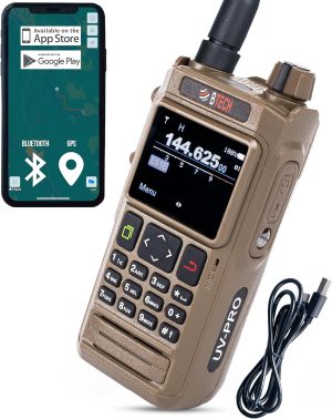 BTECH UV-PRO (TAN) IP67 Dual Band VHF/UHF Two-Way Radio