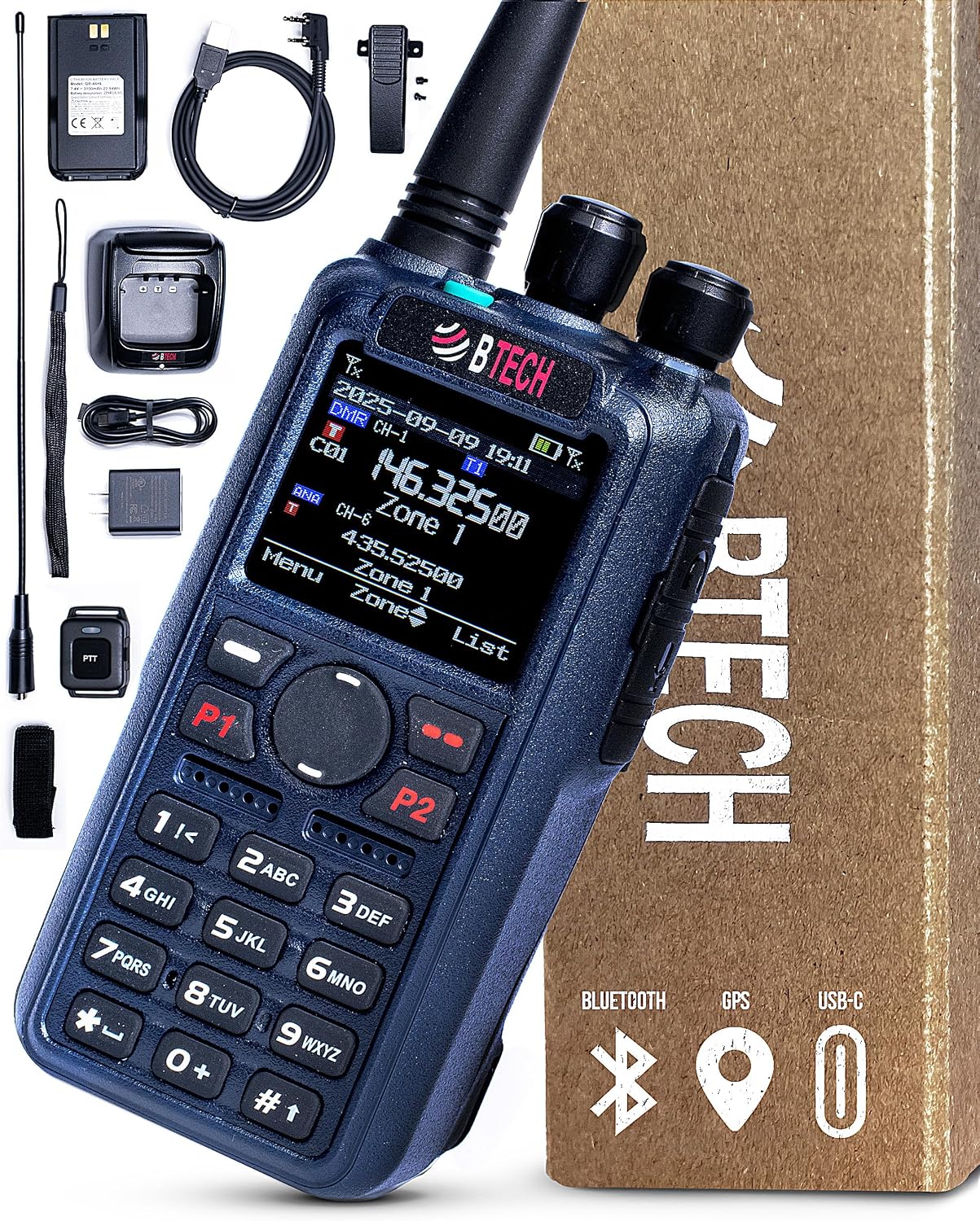 BTECH DA-7X2 digital and analog radio