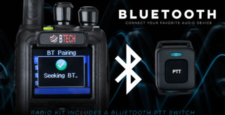 BTECH DMR Bluetooth audio and push-to-talk setup