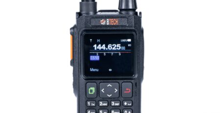 BTECH UV-PRO handheld radio used for compass calibration