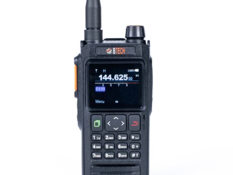 BTECH UV-PRO handheld radio used for compass calibration