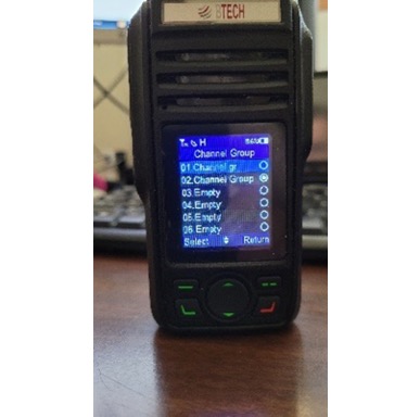 GMRS-PRO Channel Group selection screen